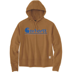 Carhartt Loose Fit Fall Graphic Sweat à capuche pour femme, brun, taille L pour Femmes
