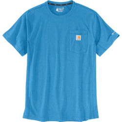 Carhartt Force Relaxed Fit Midweight Short Sleeve Pocket T-shirt, bleu, taille XL pour Hommes