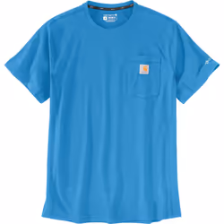 Carhartt Force Relaxed Fit Midweight Short Sleeve Pocket T-shirt, bleu, taille XL pour Hommes