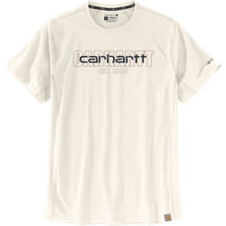 Carhartt Force Relaxed Fit Midweight Short-Sleeve Logo Graphic T-shirt, beige, taille S pour Hommes
