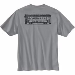 Carhartt Relaxed Fit Short-Sleeve Streetcar Graphic T-shirt, gris, taille L pour Hommes