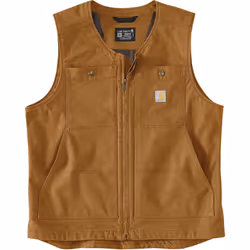 Carhartt Montana Relaxed Fit Duck Gilet, brun, taille L pour Hommes