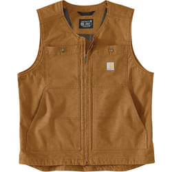 Carhartt Montana Relaxed Fit Duck Gilet, brun, taille L pour Hommes