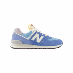 Sneakers 574 Cuir Bleu - 42