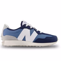 Chaussures New Balance 327 pour Garçon Bleu GS327CJ - Lacets - Enfant - Plat - Textile