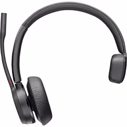 POLY Micro-casque Voyager 4310-M UC + câble USB-A vers USB-C + dongle BT700, Sans fil, Bureau/Centre d'appels, Casque, Noir