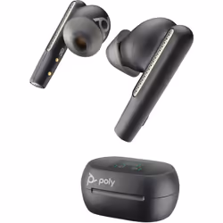 POLY Voyager Free 60+ UC, Sans fil, Appels/Musique, Casque, Noir