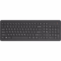 HP Clavier sans fil 220, Taille réelle (100 %), RF sans fil, Clavier à membrane, Noir