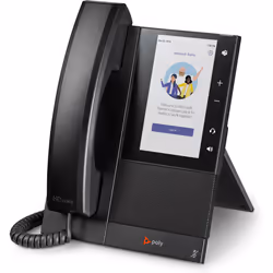 POLY Téléphone multimédia professionnel CCX 505 pour Microsoft Teams et compatible PoE