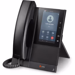 POLY Téléphone multimédia professionnel CCX 505 avec Open SIP et compatible PoE