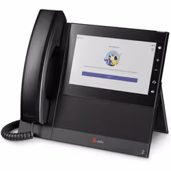 POLY Téléphone multimédia professionnel CCX 600 pour Microsoft Teams et compatible PoE