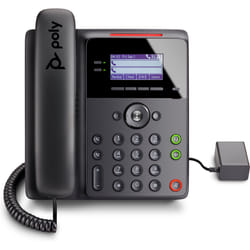 POLY Téléphone IP Edge B10 avec module d’alimentation PRC