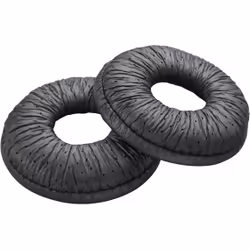 POLY Oreillette en similicuir CS540 (2 pièces), Couvre oreillettes jetables, Noir