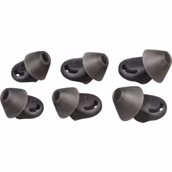 POLY Embouts de taille moyenne Voyager 6200 (2 pièces), Couvre oreillettes jetables, Noir