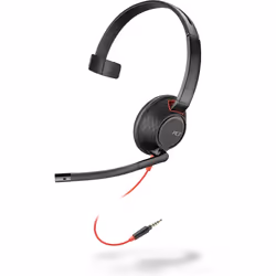POLY Blackwire 5210 3,5 mm serre-tête, Avec fil, Bureau/Centre d'appels, 100 g, Casque, Noir