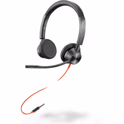 POLY Blackwire 3325 3,5 mm serre-tête, Avec fil, Bureau/Centre d'appels, 96 g, Casque, Noir