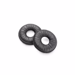 POLY Oreillette en similicuir et supports de fixation EncorePro HW700 (2 pièces), Couvre oreillettes jetables, mousse, Noir