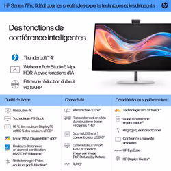 HP Écran pour conférence 4K Series 7 Pro 27 pouces - 727pm - Vue supplémentaire 6