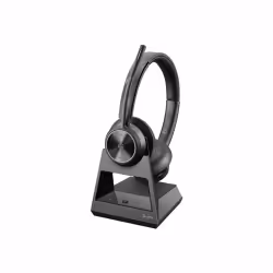 POLY Micro-casque Savi 7320 UC stéréo DECT 1 880-1 900 MHz, Sans fil, Bureau/Centre d'appels, 160 g, Casque, Noir