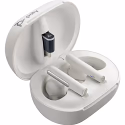 POLY Écouteur blanc Voyager Free 60/60+ certifié Microsoft Teams (2 pièces)