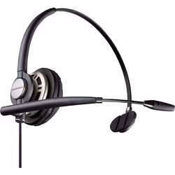 POLY Micro-casque EncorePro HW710, une seule oreillette + étui de transport, Avec fil, Bureau/Centre d'appels, Casque, Noir,  ...