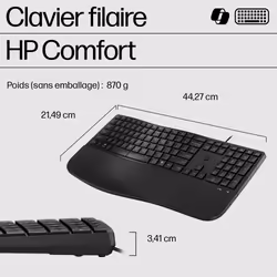 HP 485 Comfort Wired Keyboard - Vue supplémentaire 11
