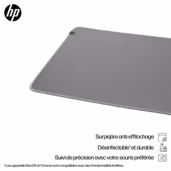 HP 205 Sanitizable Desk Mat, 700 mm, 300 mm, 295 g, 2 mm, 65 mm, 65 mm