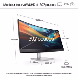 HP Series 7 Pro Écran de conférence 5K2K Série 7 Pro 39,7 pouces - 740pm - Vue supplémentaire 5