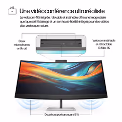 HP Series 7 Pro Écran de conférence 5K2K Série 7 Pro 39,7 pouces - 740pm - Vue supplémentaire 7