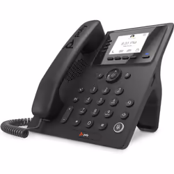 POLY Téléphone multimédia professionnel CCX 350 pour Microsoft Teams et compatible PoE