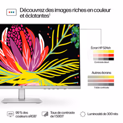 HP Series 5 23.8 inch FHD Height Adjust Monitor - 524sh - Vue supplémentaire 9