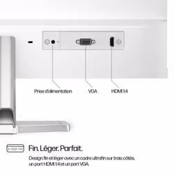 HP Series 5 23.8 inch FHD White Monitor - 524sw - Vue supplémentaire 12