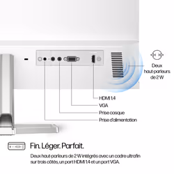 HP Series 5 23.8 inch FHD Monitor with Speakers - 524sa - Vue supplémentaire 6