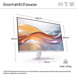 HP Series 5 27 inch FHD Monitor - 527sf - Vue supplémentaire 4