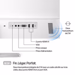 HP Series 5 27 inch FHD Monitor with Speakers - 527sa - Vue supplémentaire 7
