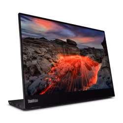 Lenovo ThinkVision M14t écran plat de PC 14" LED Écran tactile Noir
