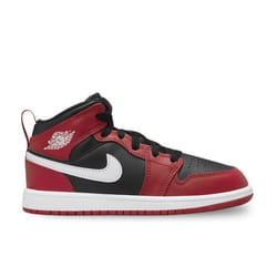 Chaussures pour Enfant - Nike - Air Jordan 1 Mid - Rouge - Respirant - Basket-ball
