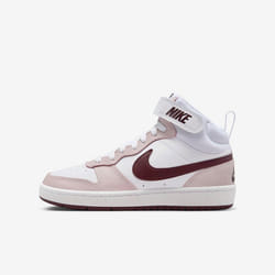 Baskets - Nike - Court Borough Mid 4 - Cuir - Bordeaux - Confort supplémentaire