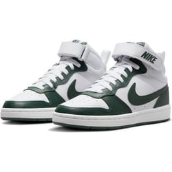 Chaussures - Nike - Court Borough Mid 2 - Blanc - Vert - Bande velcro