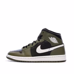 Air Jordan 1 Mid Kaki/Noir Homme Nike