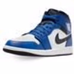 Chaussures - Nike - Air Jordan 1 Mid - Bleu - Lacets - Synthétique