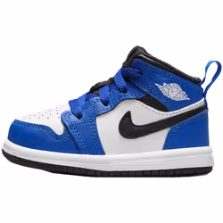 Chaussures pour Bébé - Nike - Air Jordan 1 Mid (Td) - Couleur Bleu - Mixte - Confortable