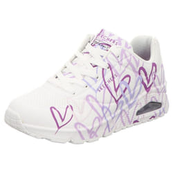 Sneakers Imprimé De Coeur Uno Spread The Love Synthétique Blanc