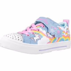 Chaussures SKECHERS TWINKLE TOES: TWINKLE SPARK - Bleu - Enfant - Fille