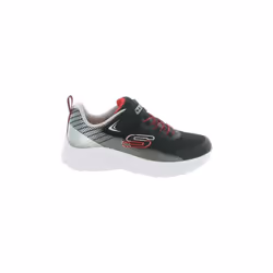 Basket à Scratch Enfant Skechers Zovrix Noir-Argent-Rouge