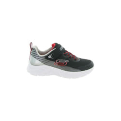 Basket à Scratch Enfant Skechers Zovrix Noir-Argent-Rouge