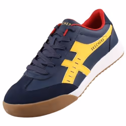 Baskets Homme - SKECHERS - Zinger Manzanilla Totale - Bleu - Cuir synthétique et velours