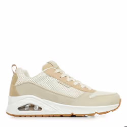 Sneakers - Skechers - Uno Retro One - Beige - Cuir - Confort optimal