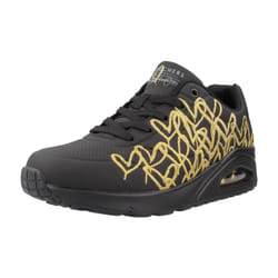 Skechers modèle Uno - Golden Heart Noir