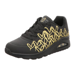 Skechers modèle Uno - Golden Heart Noir